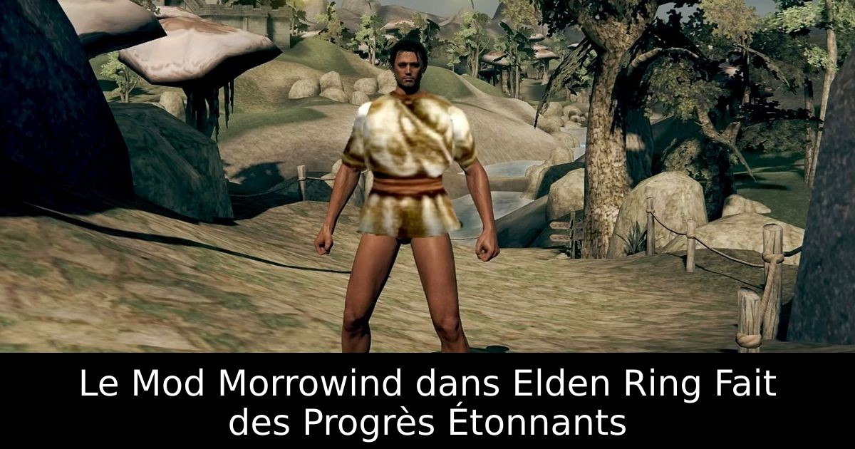 Le Mod Morrowind dans Elden Ring Fait des Progrès Étonnants