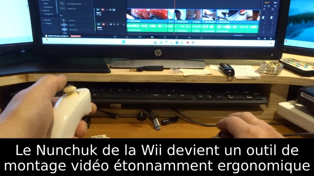 Le Nunchuk de la Wii devient un outil de montage vidéo étonnamment ergonomique
