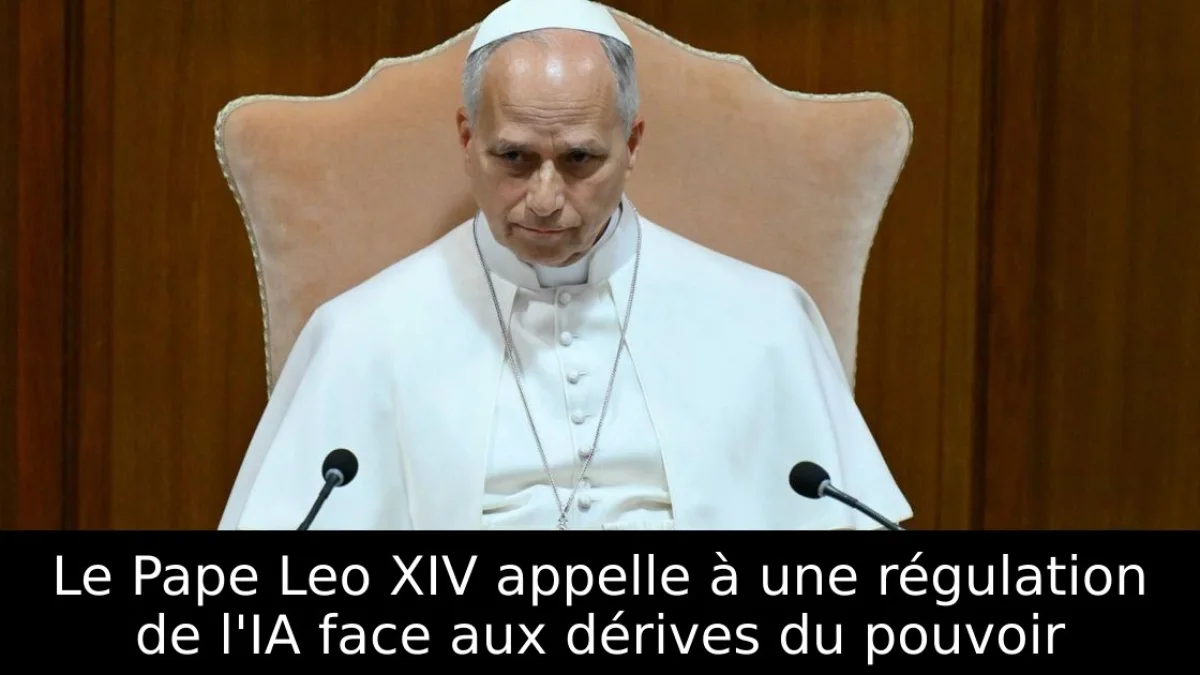 Le Pape Leo XIV appelle à une régulation de l'IA face aux dérives du pouvoir