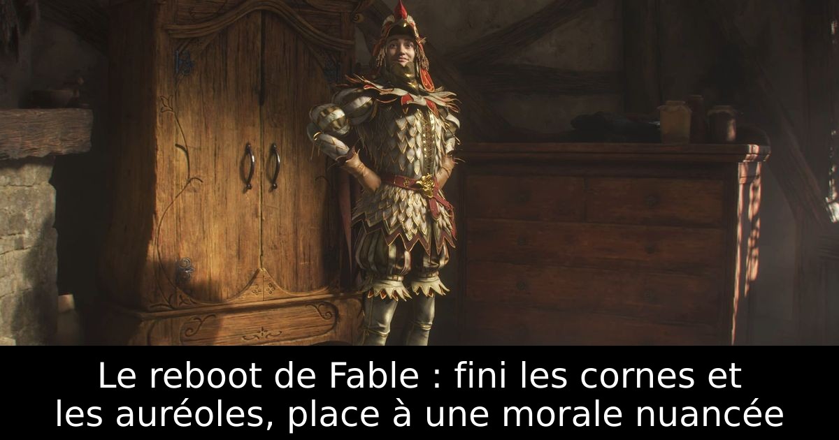 Le reboot de Fable : fini les cornes et les auréoles, place à une morale nuancée
