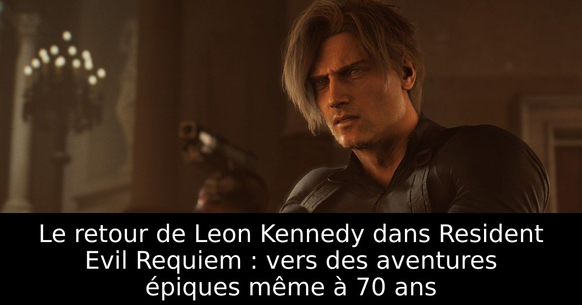 Le retour de Leon Kennedy dans Resident Evil Requiem : vers des aventures épiques même à 70 ans
