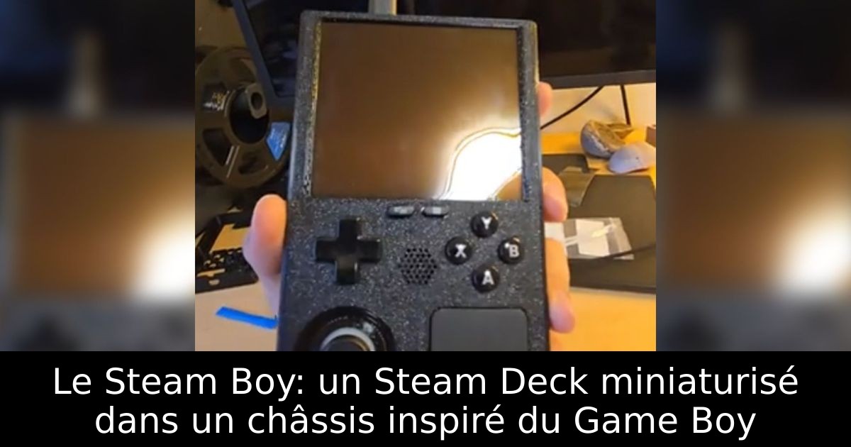 Le Steam Boy: un Steam Deck miniaturisé dans un châssis inspiré du Game Boy