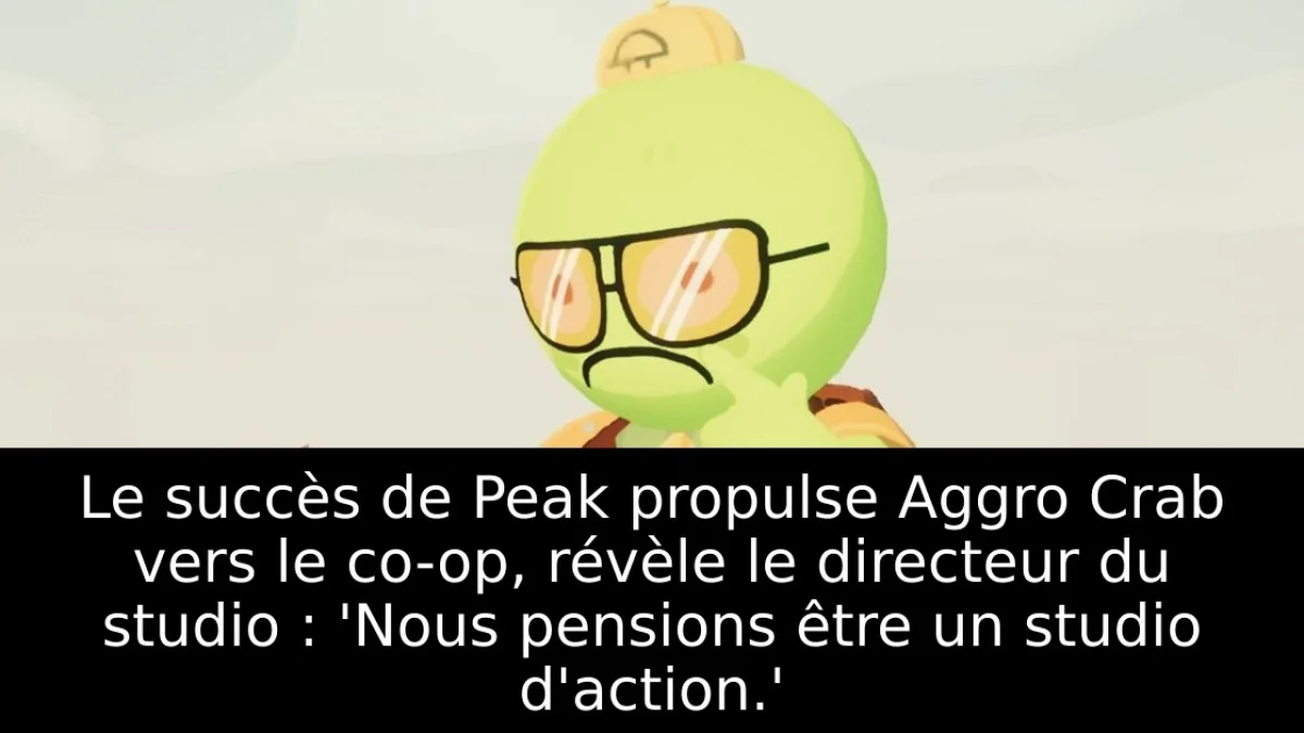 Le succès de Peak propulse Aggro Crab vers le co-op, révèle le directeur du studio : 'Nous pensions être un studio d'action.'