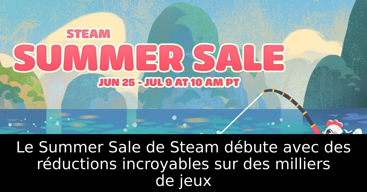 Le Summer Sale de Steam débute avec des réductions incroyables sur des milliers de jeux