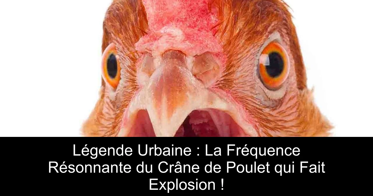 Légende Urbaine : La Fréquence Résonnante du Crâne de Poulet qui Fait Explosion !