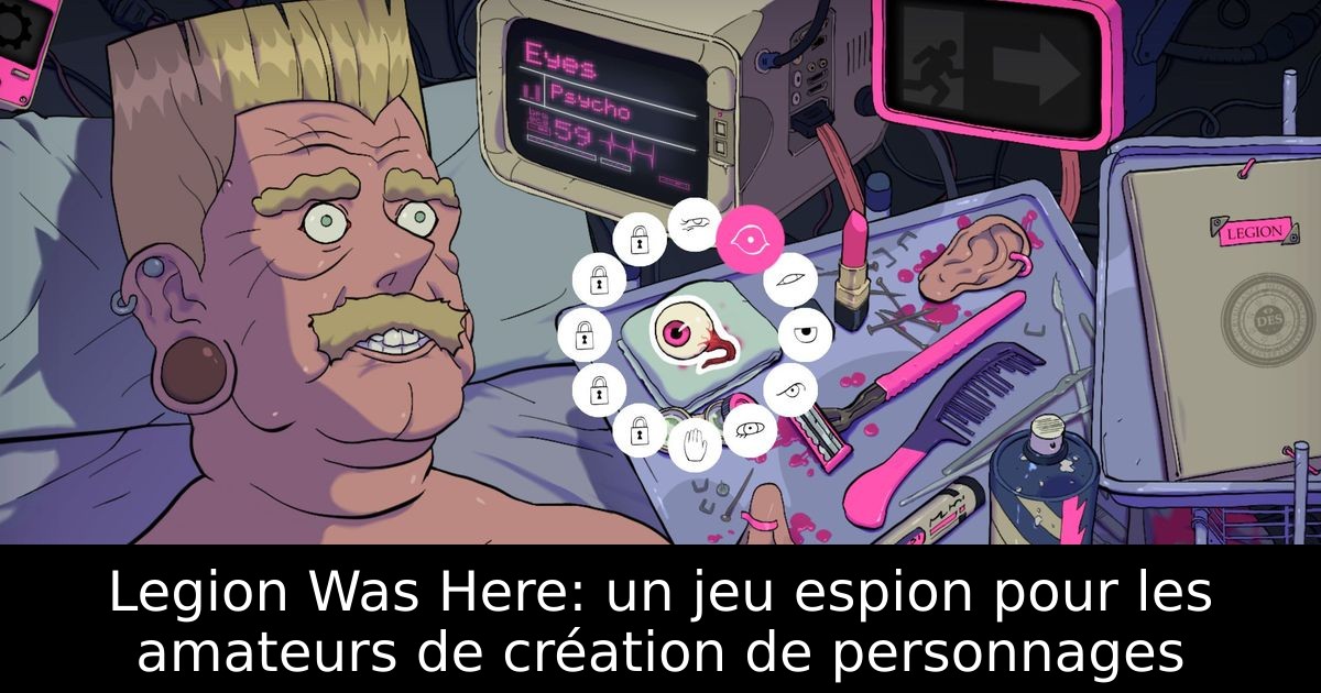 Legion Was Here: un jeu espion pour les amateurs de création de personnages