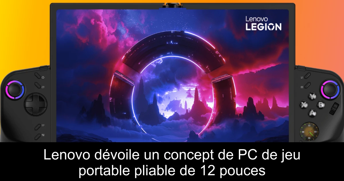Lenovo dévoile un concept de PC de jeu portable pliable de 12 pouces