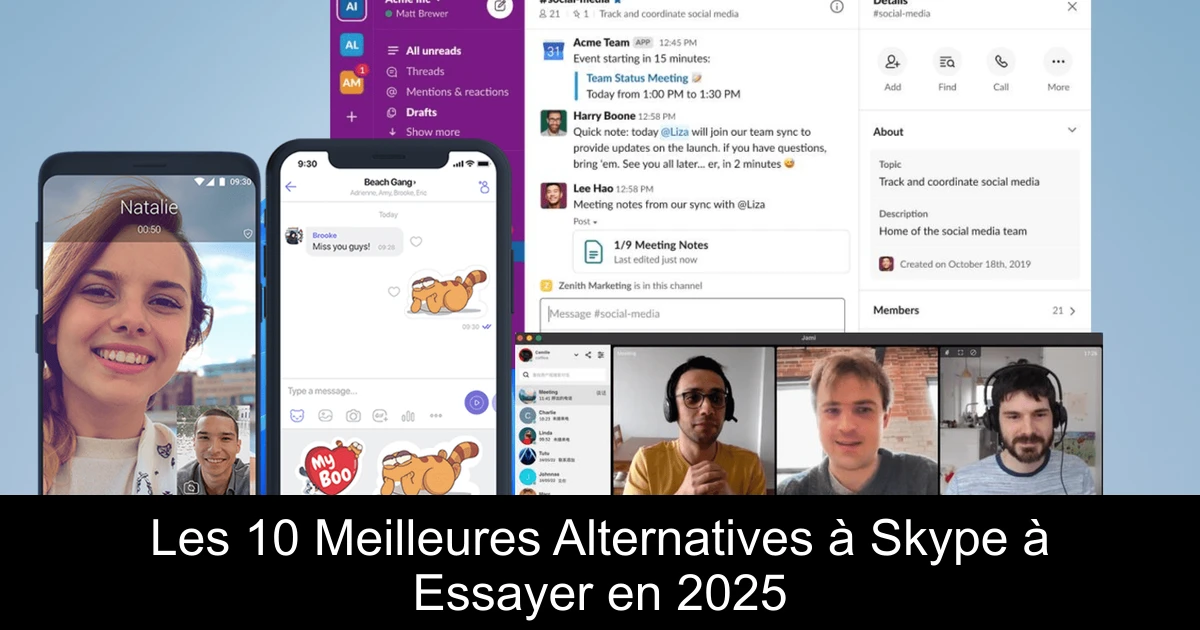 Les 10 Meilleures Alternatives à Skype à Essayer en 2025