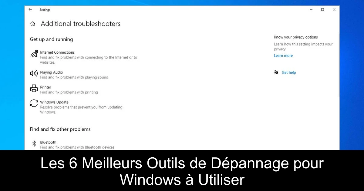 Les 6 Meilleurs Outils de Dépannage pour Windows à Utiliser