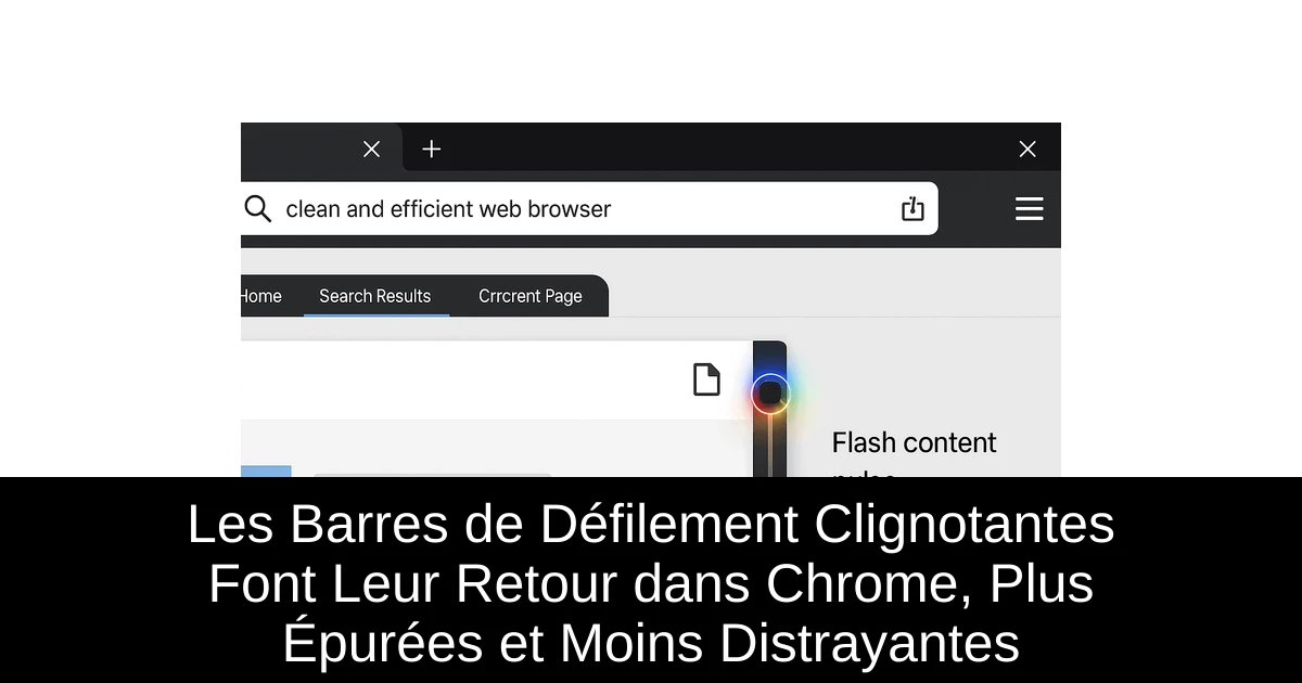 Les Barres de Défilement Clignotantes Font Leur Retour dans Chrome, Plus Épurées et Moins Distrayantes