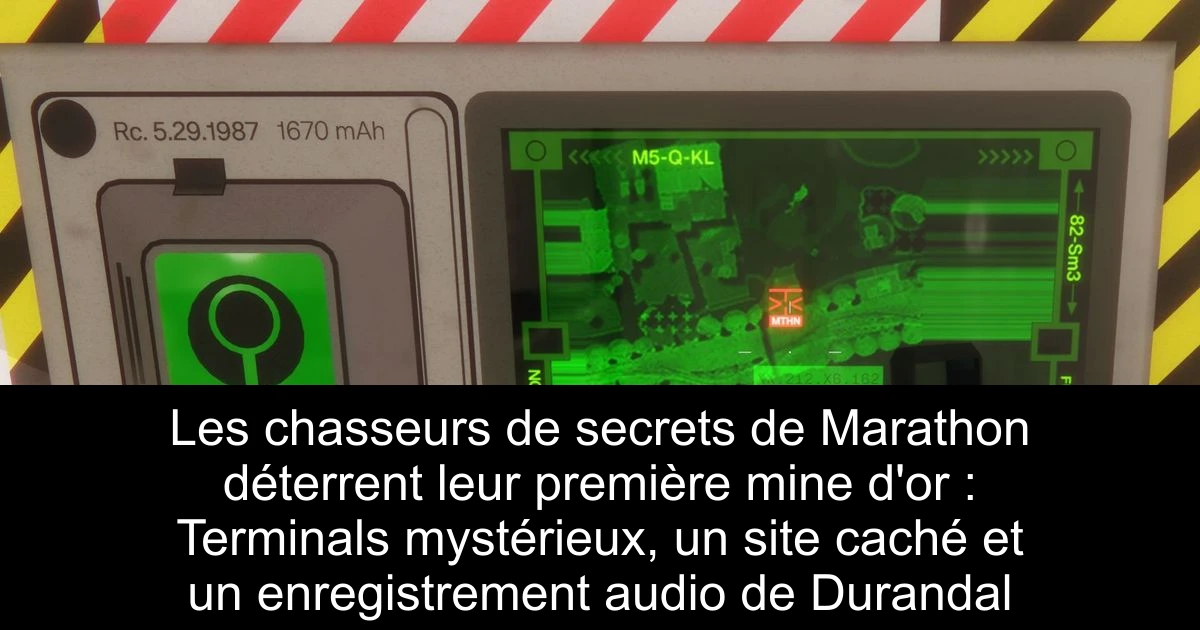 Les chasseurs de secrets de Marathon déterrent leur première mine d'or : Terminals mystérieux, un site caché et un enregistrement audio de Durandal