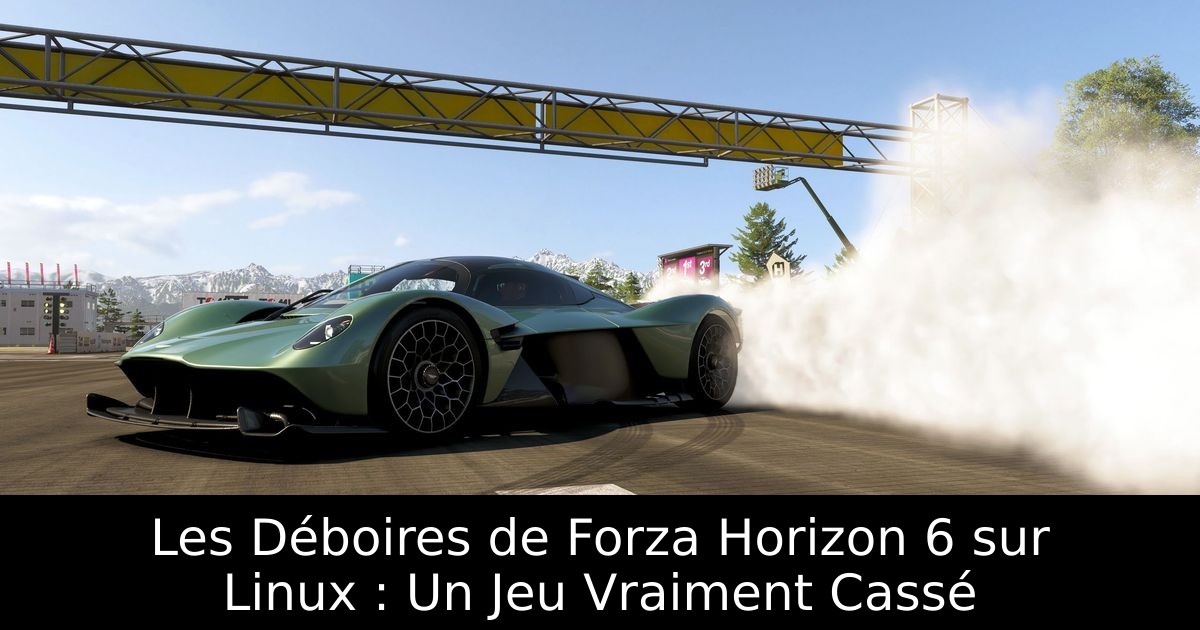 Les Déboires de Forza Horizon 6 sur Linux : Un Jeu Vraiment Cassé