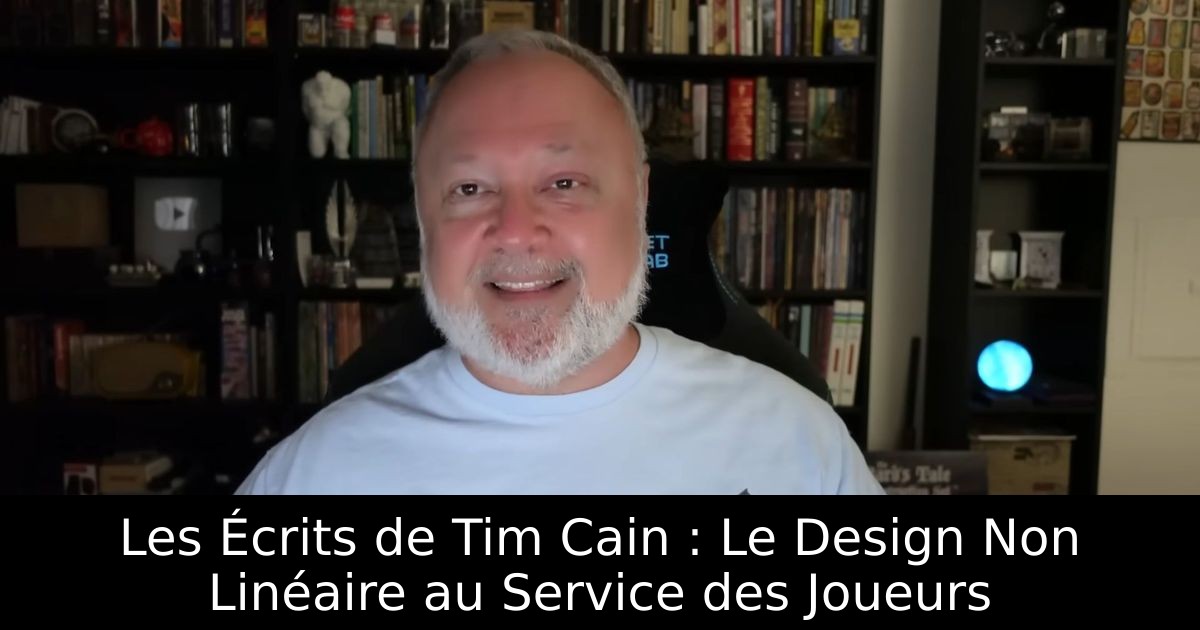 Les Écrits de Tim Cain : Le Design Non Linéaire au Service des Joueurs