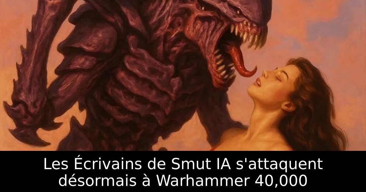 Les Écrivains de Smut IA s'attaquent désormais à Warhammer 40,000