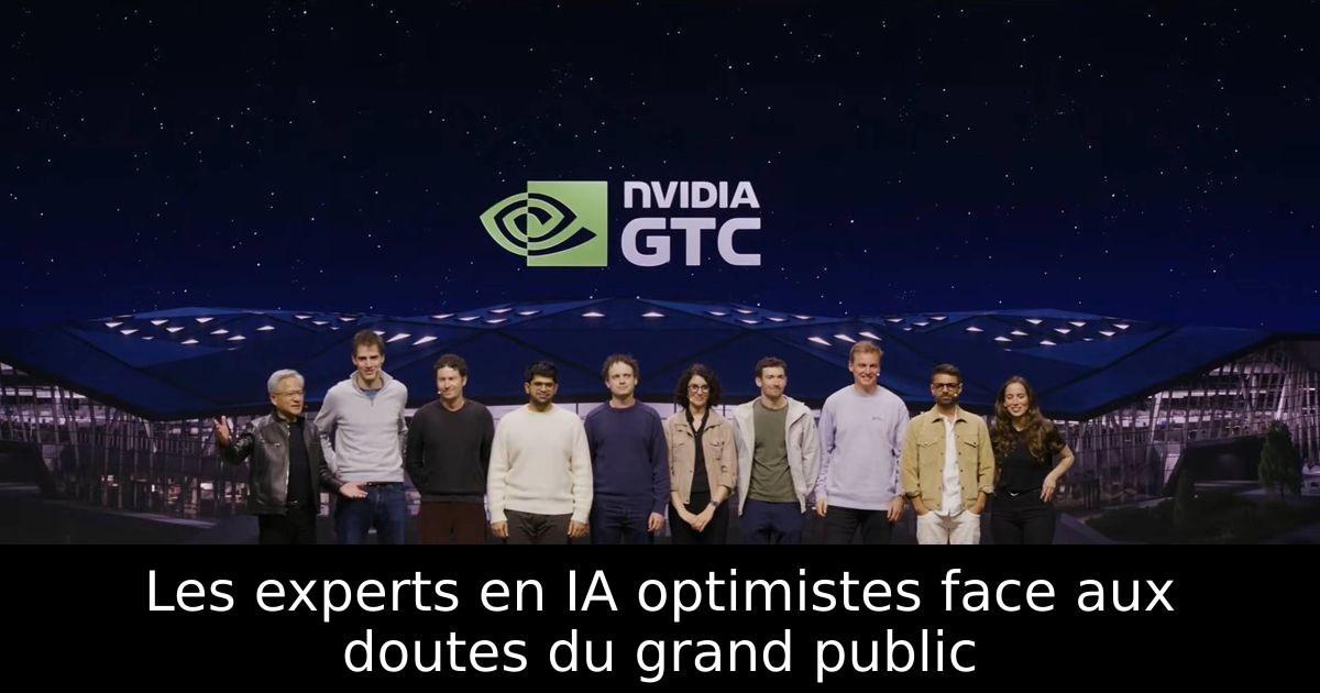 Les experts en IA optimistes face aux doutes du grand public