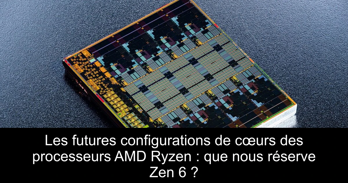 Les futures configurations de cœurs des processeurs AMD Ryzen : que nous réserve Zen 6 ?