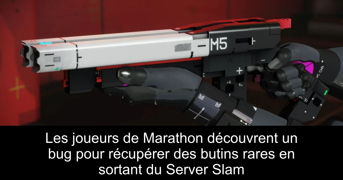 Les joueurs de Marathon découvrent un bug pour récupérer des butins rares en sortant du Server Slam