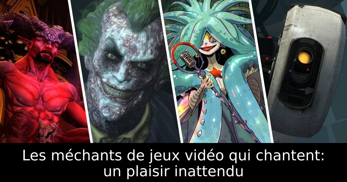 Les méchants de jeux vidéo qui chantent: un plaisir inattendu