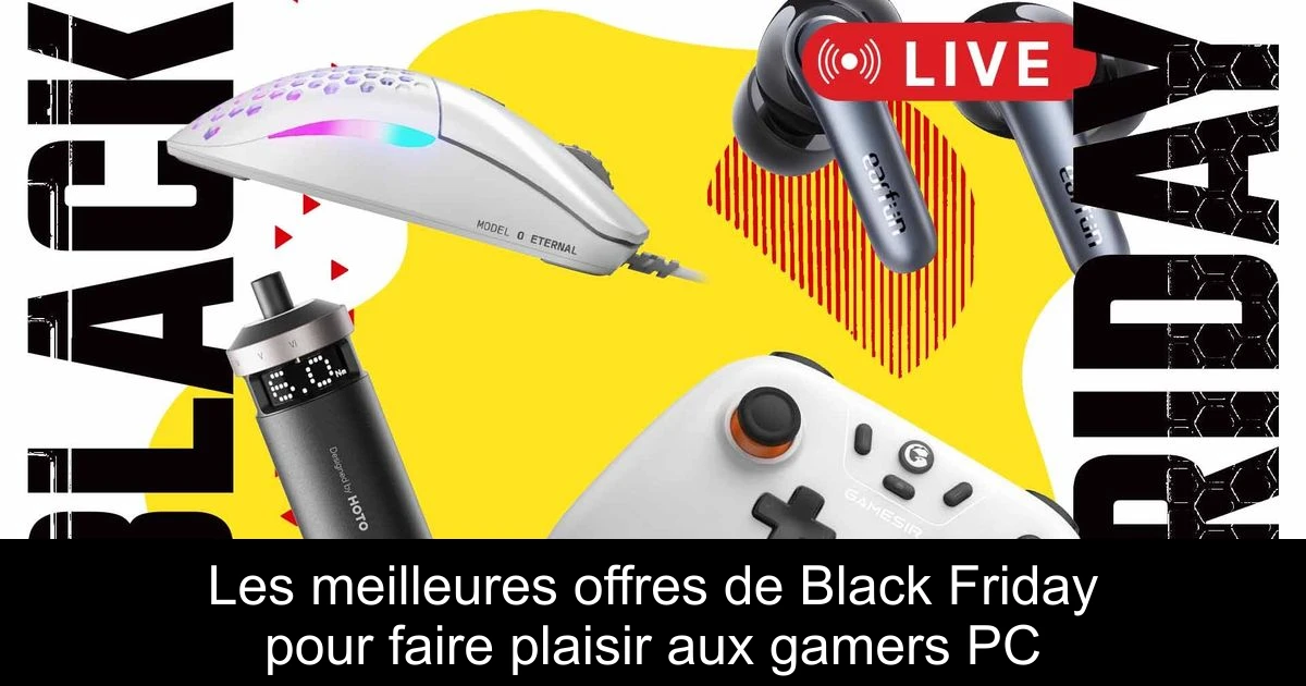 Les meilleures offres de Black Friday pour faire plaisir aux gamers PC