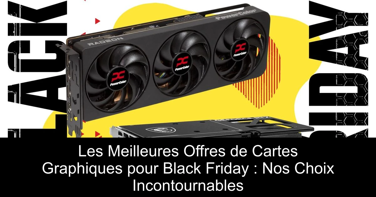 Les Meilleures Offres de Cartes Graphiques pour Black Friday : Nos Choix Incontournables