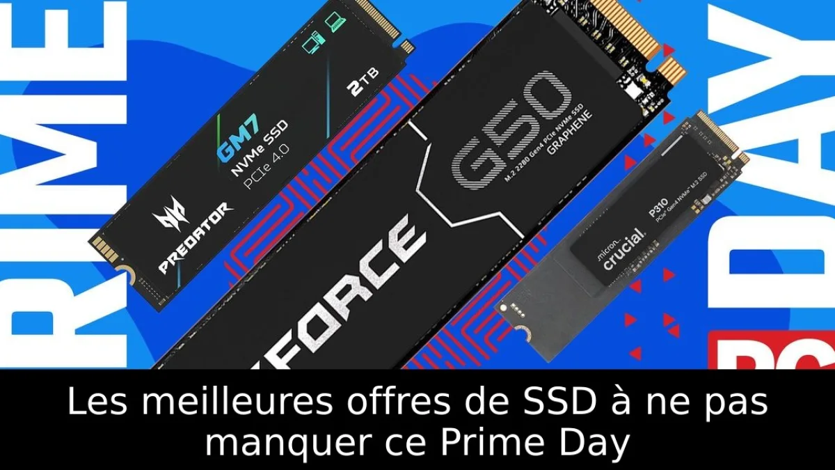 Les meilleures offres de SSD à ne pas manquer ce Prime Day