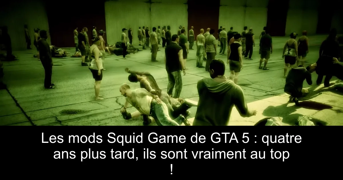 Les mods Squid Game de GTA 5 : quatre ans plus tard, ils sont vraiment au top !