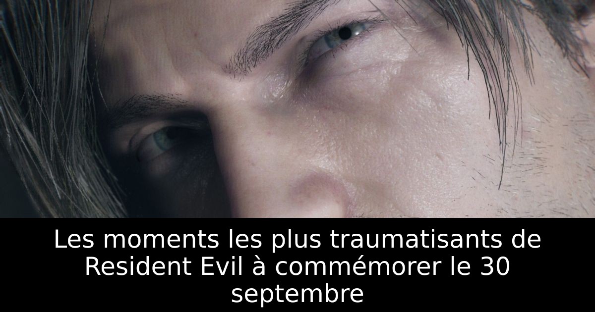 Les moments les plus traumatisants de Resident Evil à commémorer le 30 septembre