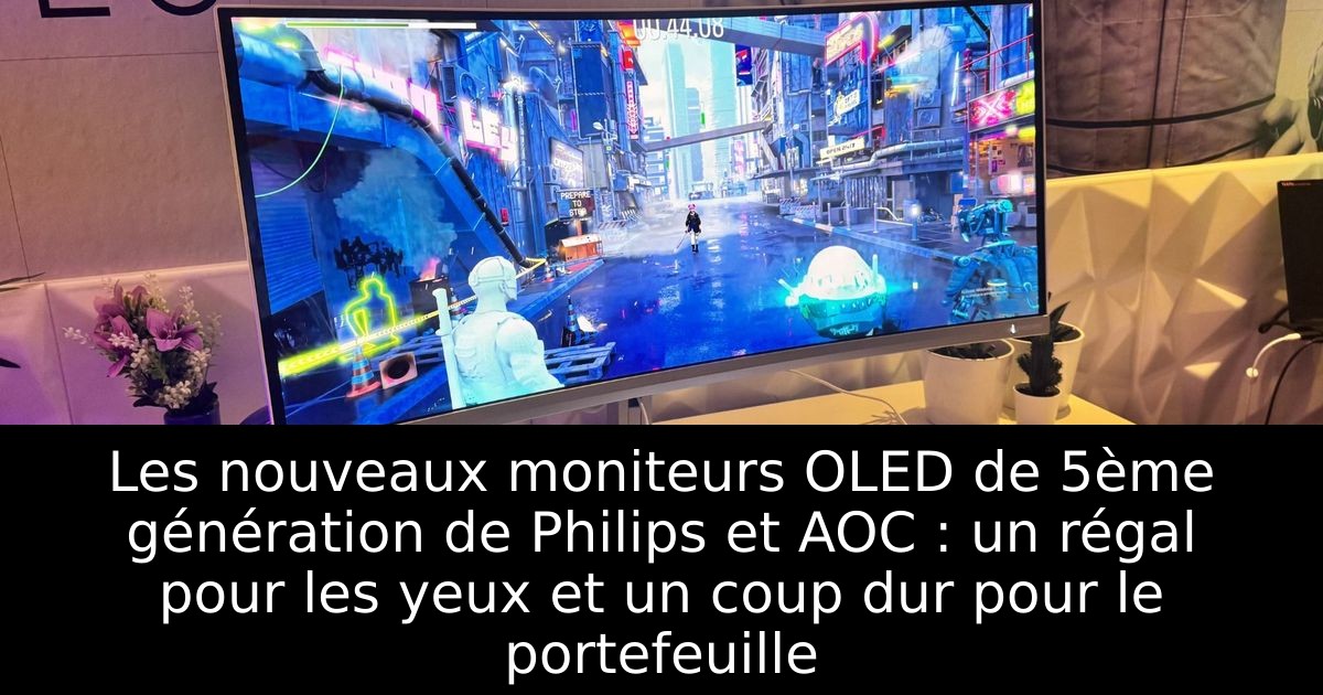 Les nouveaux moniteurs OLED de 5ème génération de Philips et AOC : un régal pour les yeux et un coup dur pour le portefeuille