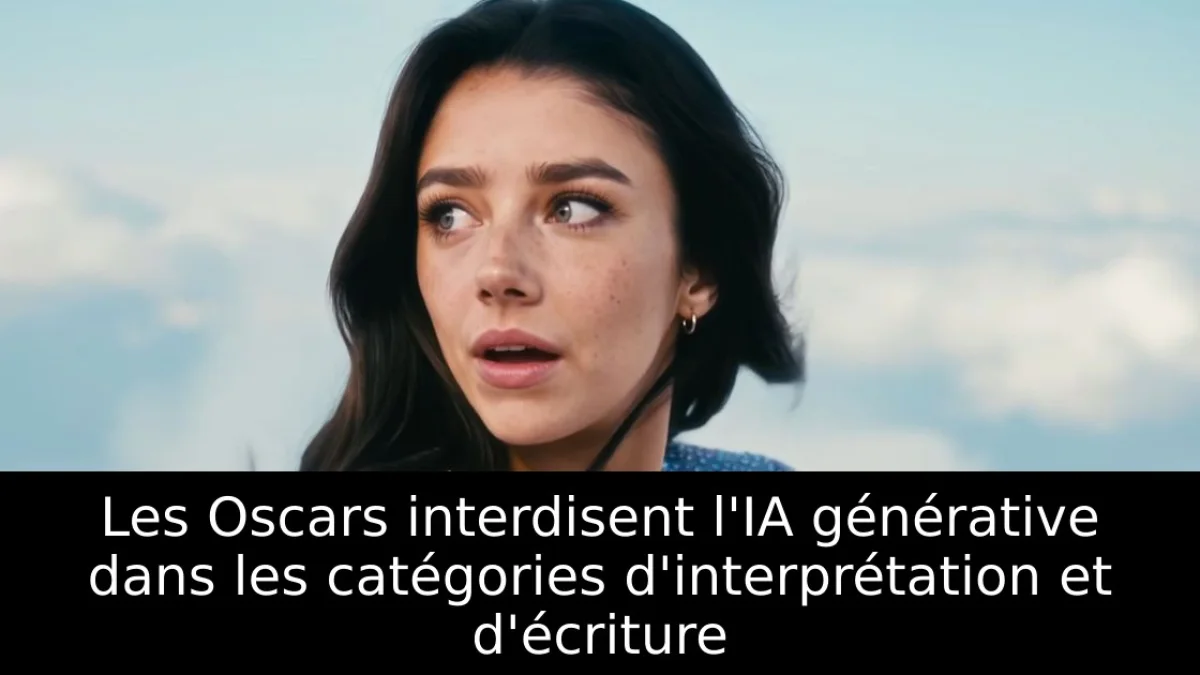 Les Oscars interdisent l'IA générative dans les catégories d'interprétation et d'écriture