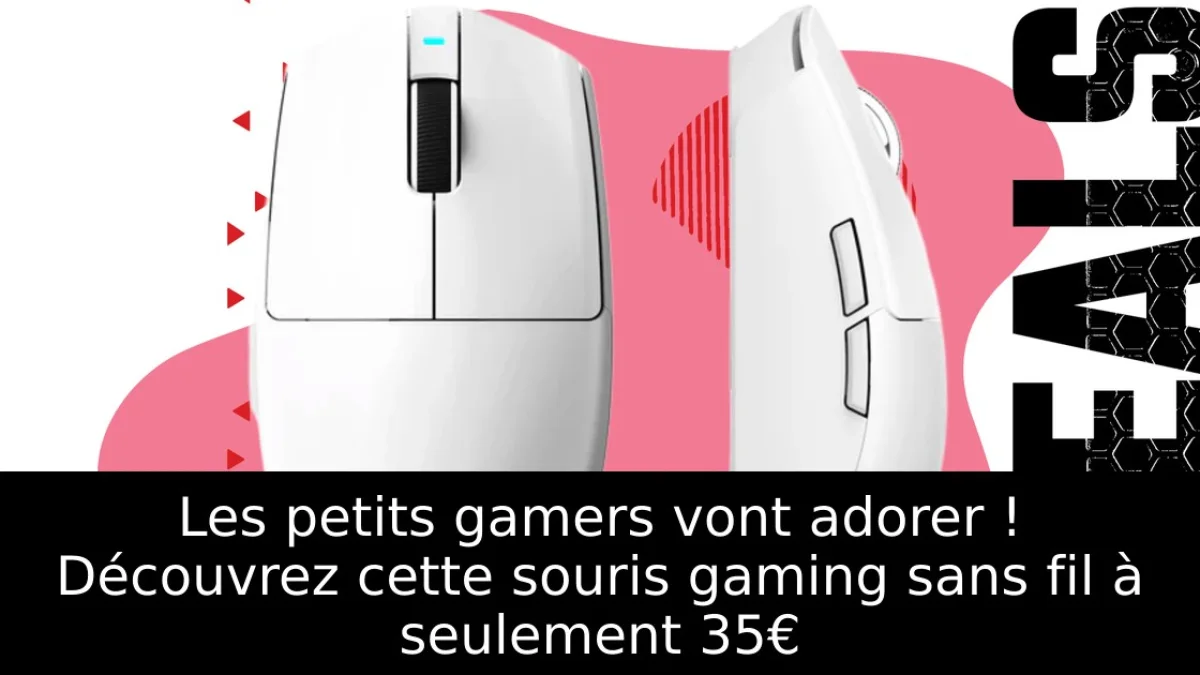 Les petits gamers vont adorer ! Découvrez cette souris gaming sans fil à seulement 35€