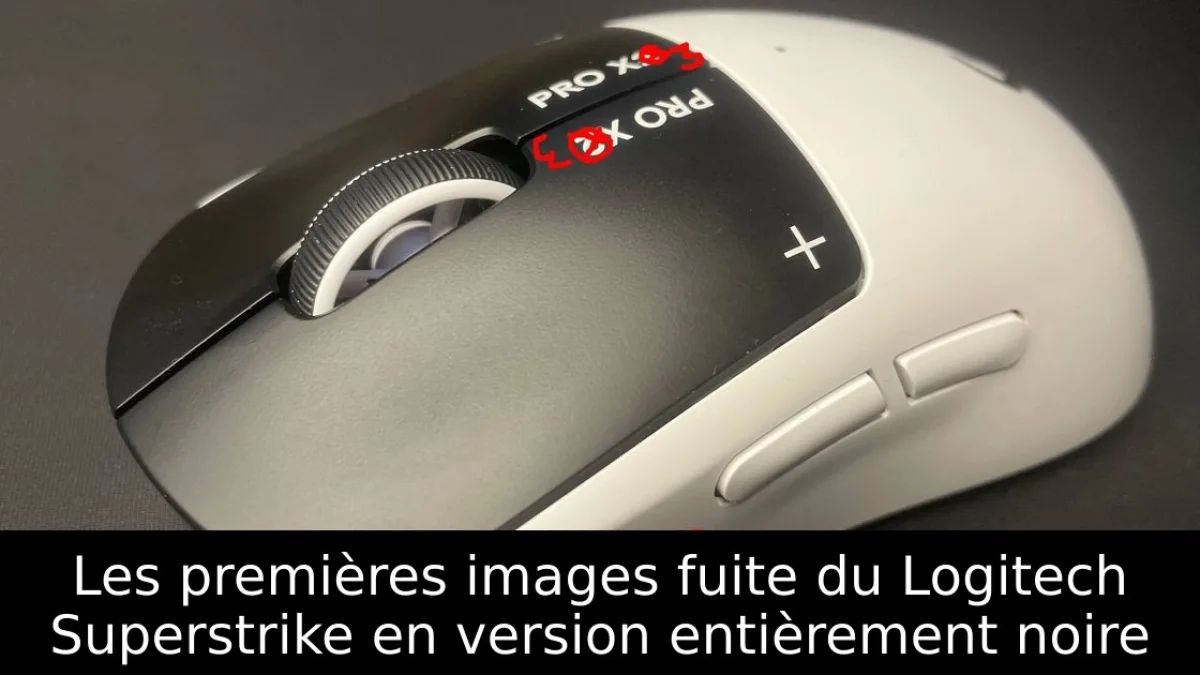 Les premières images fuite du Logitech Superstrike en version entièrement noire