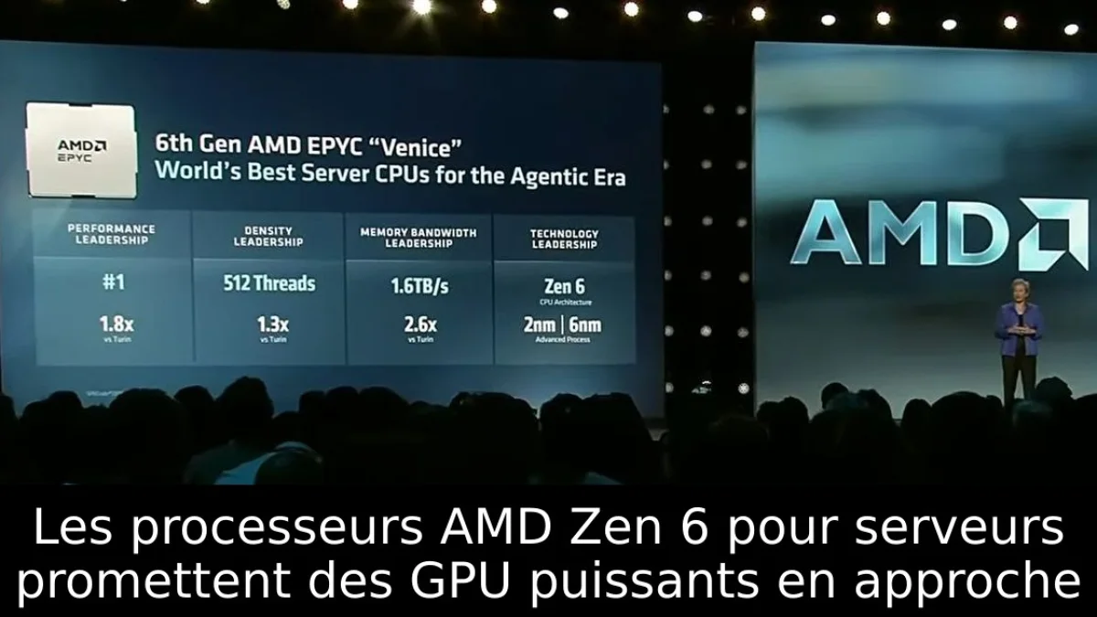 Les processeurs AMD Zen 6 pour serveurs promettent des GPU puissants en approche
