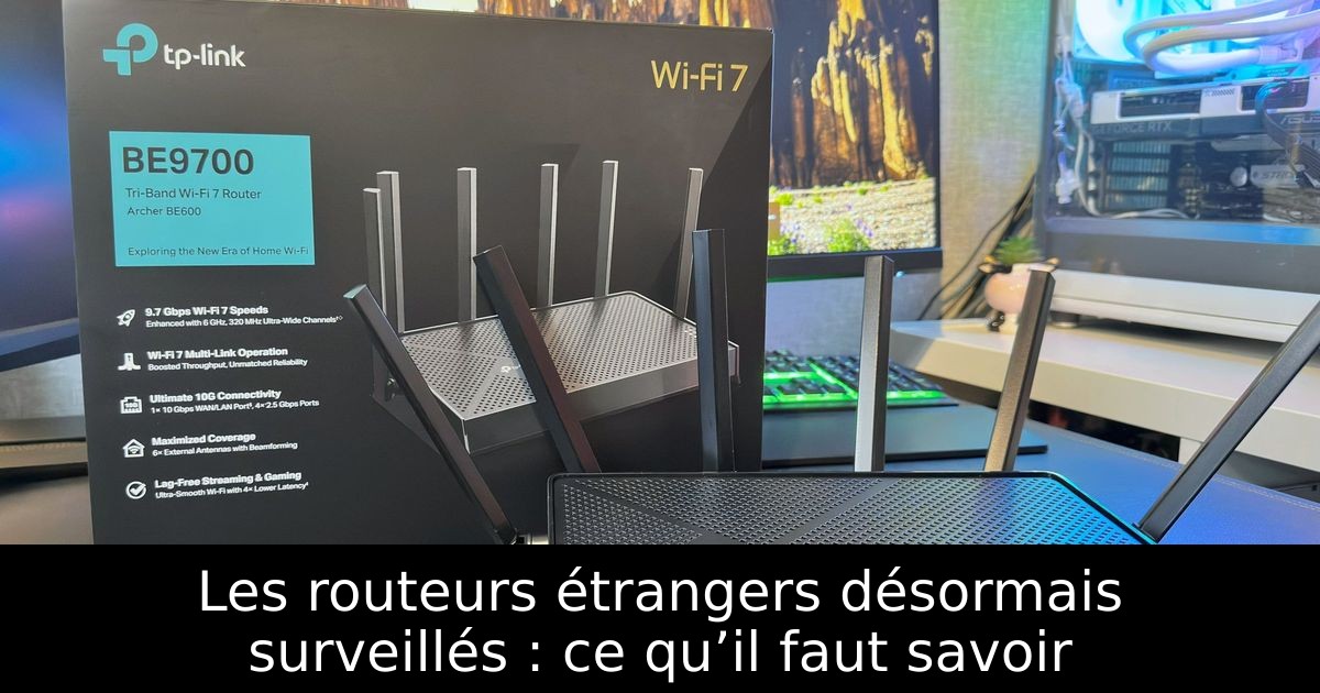 Les routeurs étrangers désormais surveillés : ce qu’il faut savoir