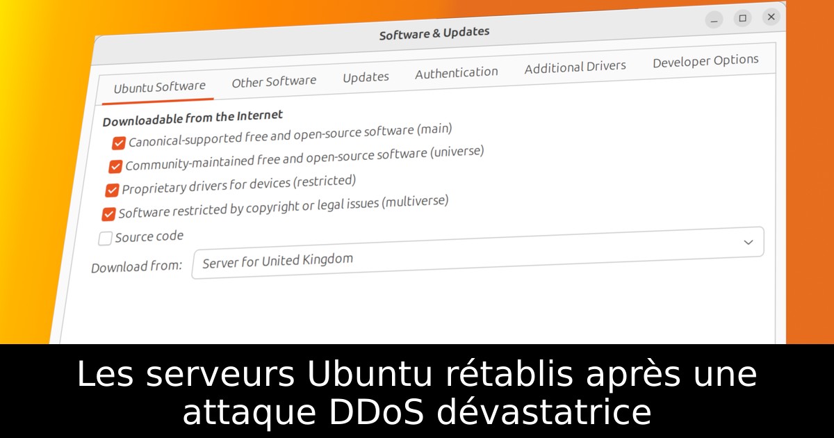 Les serveurs Ubuntu rétablis après une attaque DDoS dévastatrice