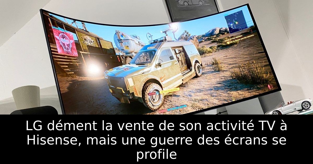 LG dément la vente de son activité TV à Hisense, mais une guerre des écrans se profile
