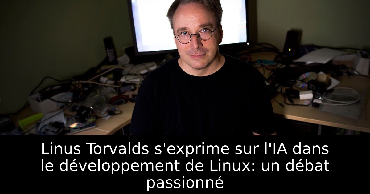 Linus Torvalds s'exprime sur l'IA dans le développement de Linux: un débat passionné