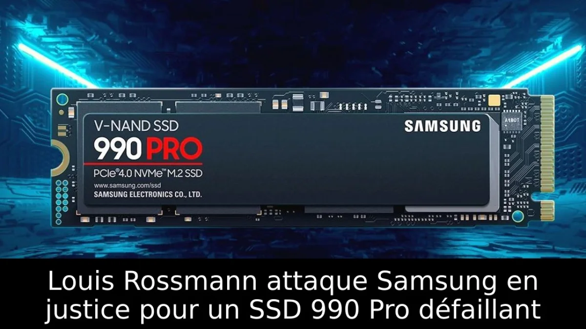 Louis Rossmann attaque Samsung en justice pour un SSD 990 Pro défaillant