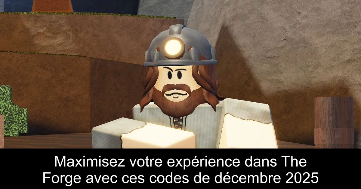 Maximisez votre expérience dans The Forge avec ces codes de décembre 2025