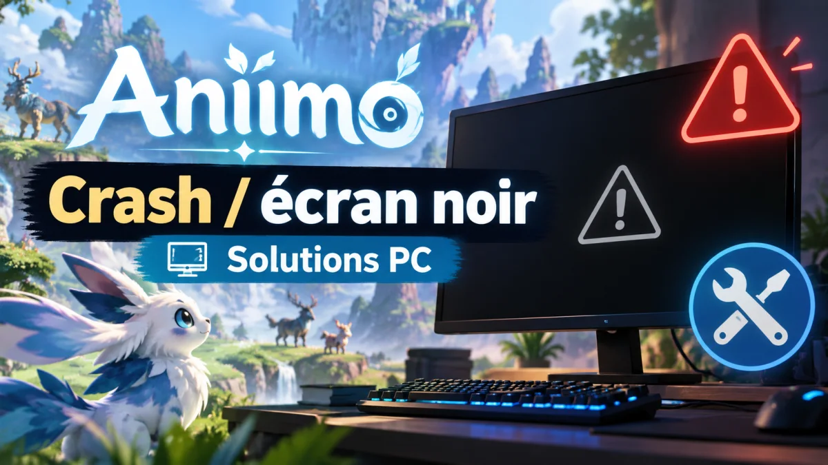 Aniimo ne se lance pas : crash, écran noir, freezes et solutions PC