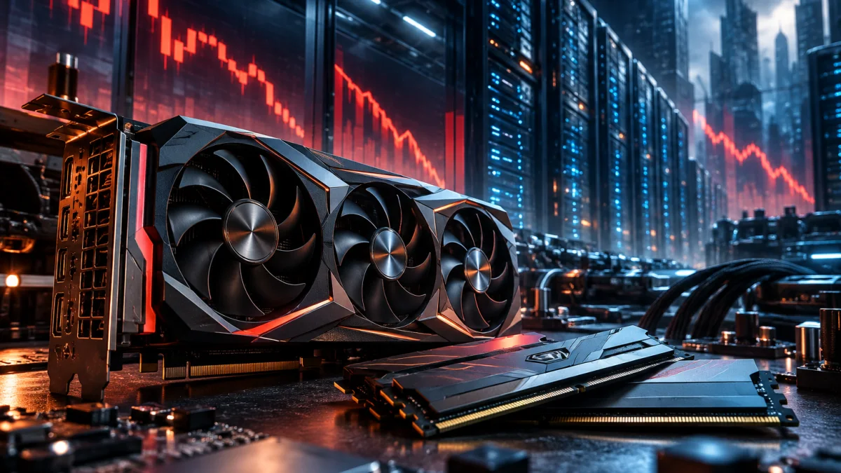 Nvidia, AMD, Intel en chute : le krach des puces va-t-il changer le prix des GPU et de la RAM ?