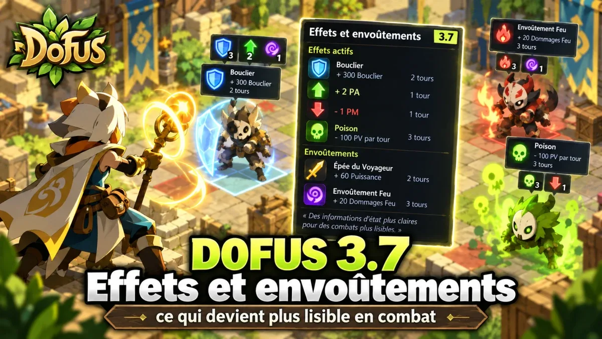 Effets et envoûtements : ce qui devient plus lisible en combat