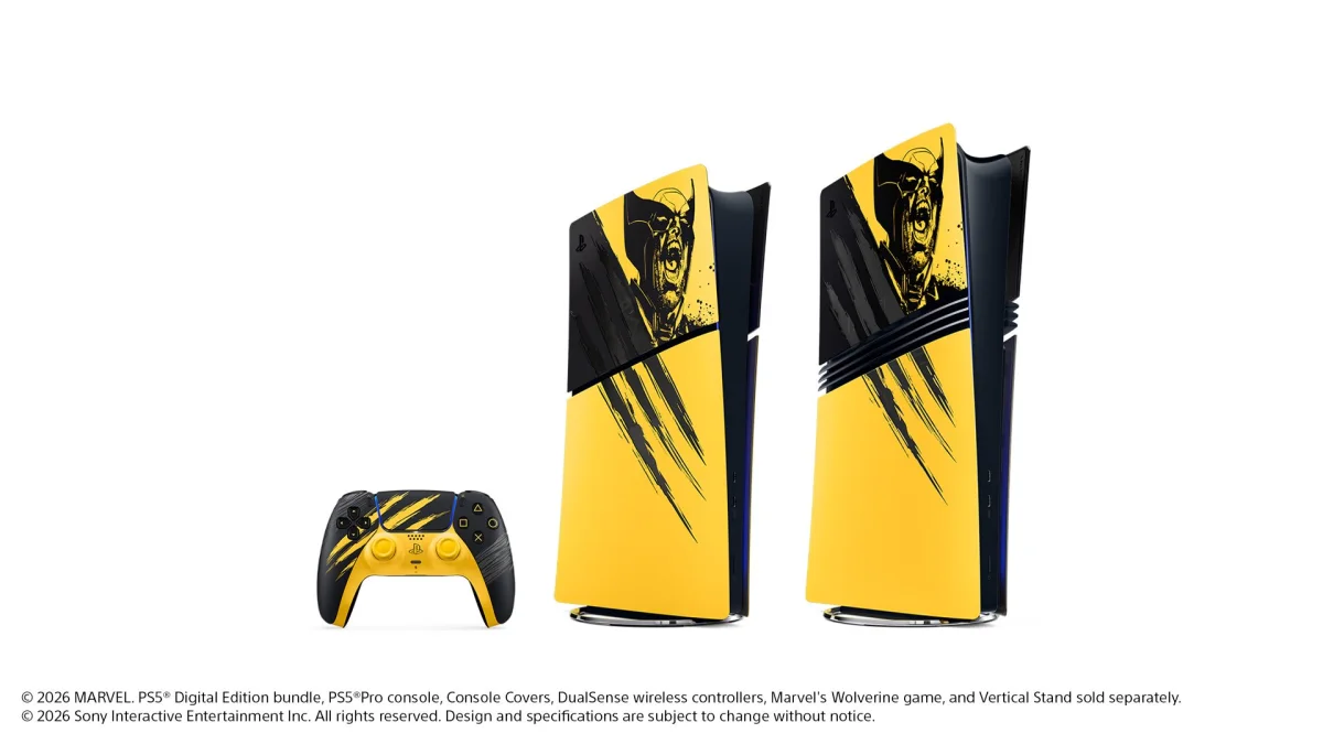 Façades PS5 Slim Marvel’s Wolverine jaunes : prix, compatibilité et stock