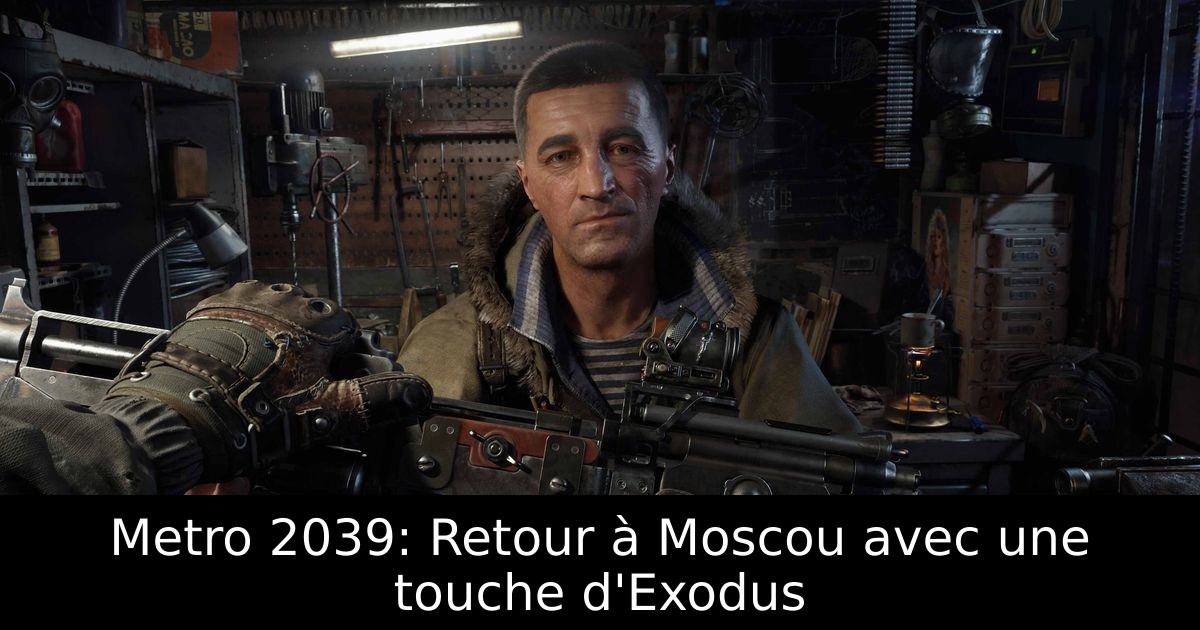 Metro 2039: Retour à Moscou avec une touche d'Exodus