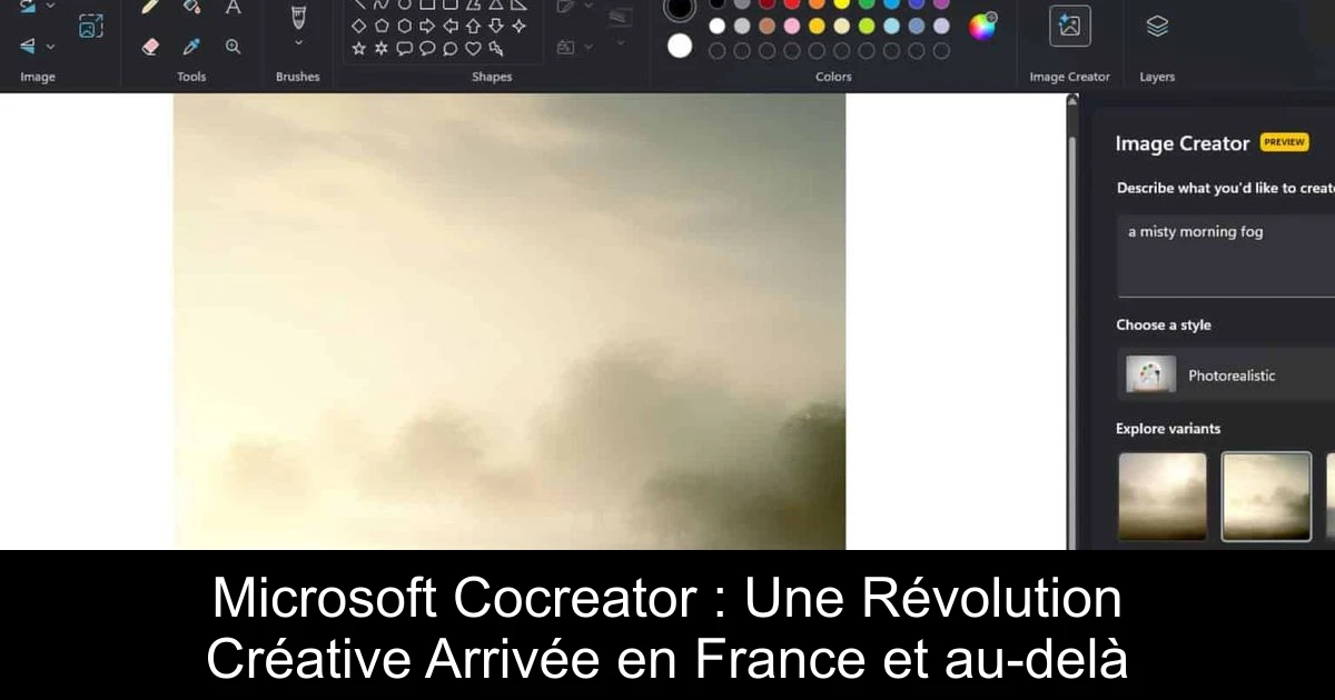 Microsoft Cocreator : Une Révolution Créative Arrivée en France et au-delà
