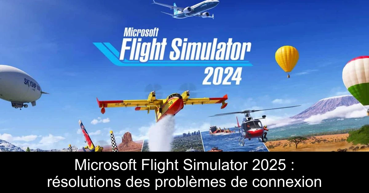 Microsoft Flight Simulator 2025 : résolutions des problèmes de connexion