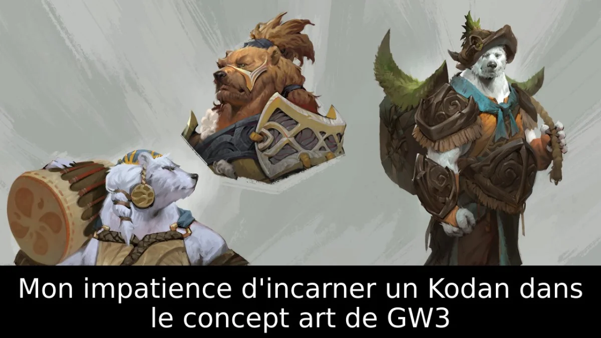 Mon impatience d'incarner un Kodan dans le concept art de GW3