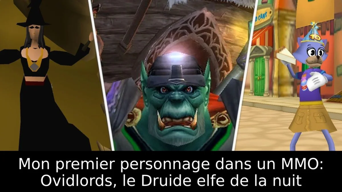 Mon premier personnage dans un MMO: Ovidlords, le Druide elfe de la nuit