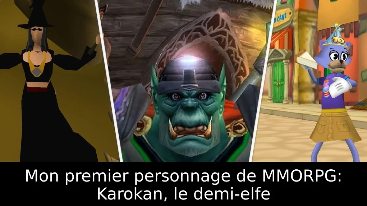 Mon premier personnage de MMORPG: Karokan, le demi-elfe