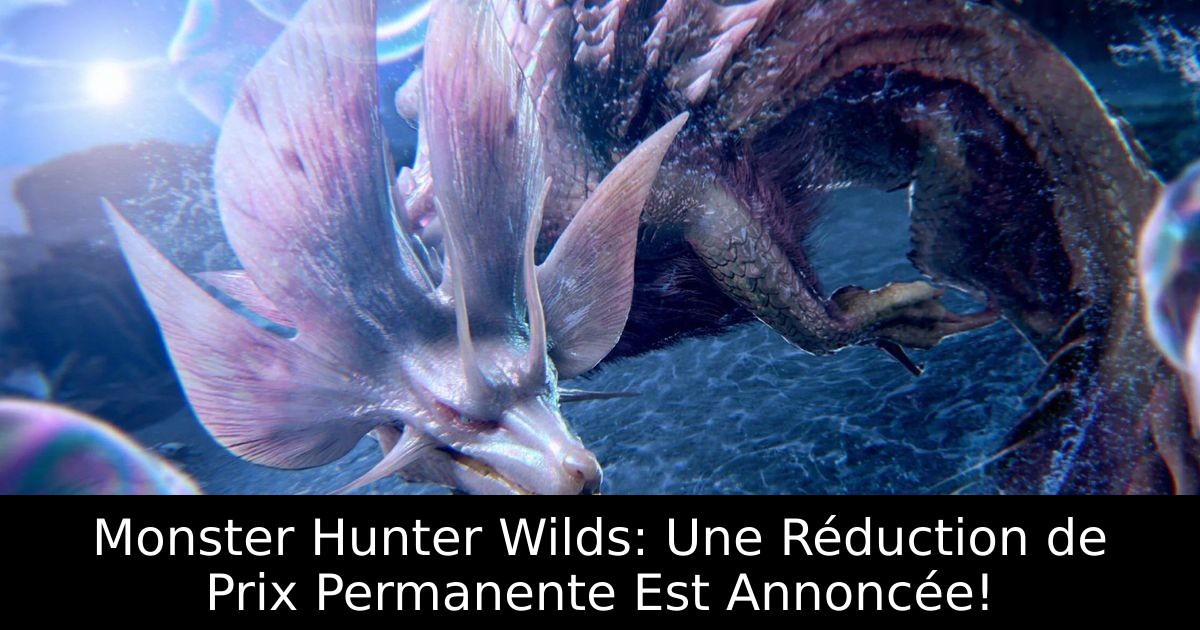 Monster Hunter Wilds: Une Réduction de Prix Permanente Est Annoncée!