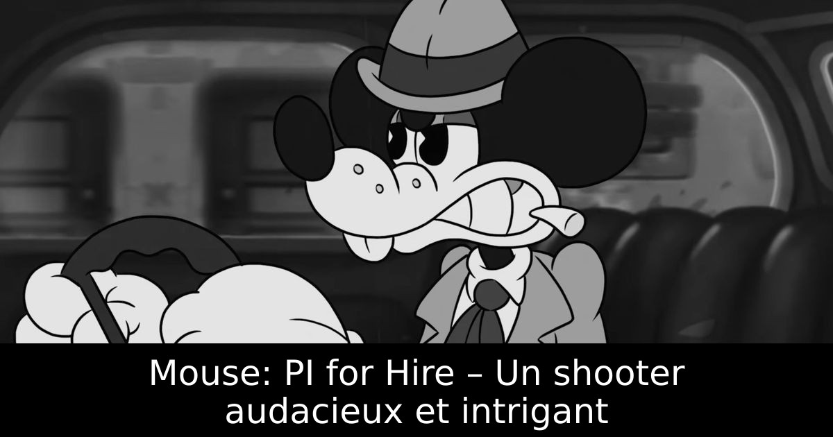 Mouse: PI for Hire – Un shooter audacieux et intrigant